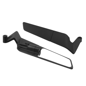 Universal Adjustable Rearview Mirror for Motorcycles - High-Quality Fixed Wing Design for Yamaha/Honda/Suzuki/KTM