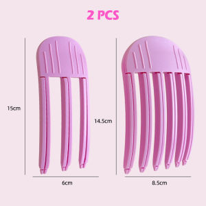 2Pcs Hair Root Fluffy Hair Clips Lazy Hair Top Styling Curling Barrel Portable Korean Hair Rollers Bangs Volumizing Clip Hair Root Fluffy Clip Girl
