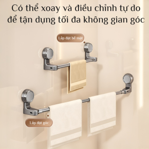 giá lưu trữ kho có thể xoay và thu vào giá lưu trữ khỏe trang trí nhà cửa đa năng phòng tắm thời trang