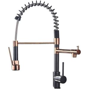 3 in 1 Spring Drinking Water Faucet High Arc Pull Down Sprayer Tap RO System Filter Integrated Kitchen Sink Faucets