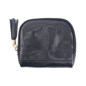 Vintage vegetable-tanned top-grain leather bracelet storage bag genuine leather coin and card holder multifunctional portable soft leather small clutch