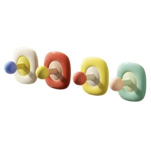 Pack of 4 Drill Release Storage Hook Durable Wall Hangers for Hat Bag Kitchen Bathroom Door Decorative Organization