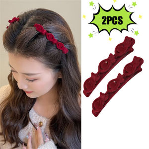 Ready Stock 2Pcs Korean Fashion Braided Hair Clip Side Bangs Hair Pin Shiny Star Headwear
