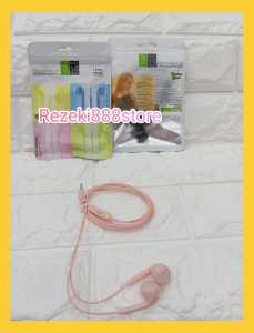 Headset Macaron+Mic U19 handsfree Extra Bass Earphone U-19