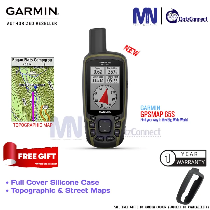 Garmin GPSMAP 65s Rugged, Button-operated Handheld with Expanded ...