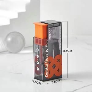 Portable Dental Floss Box Automatic Pop-Up Dental Floss Storage Box Press Type Portable Disposable Dental Floss Removal Rod Wholesale