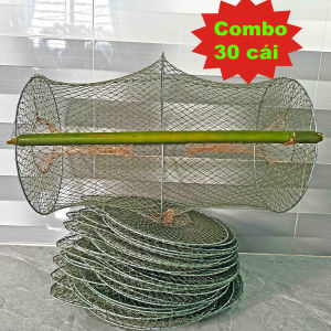 Combo 30 Lờ Cá Lóc Cải Tiến Vành Kẽm 30x52cm