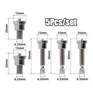 5PCS Magnetic Positioning Screwdriver Bits 25mm 50mm Hex Shank Woodworking Precision Tool