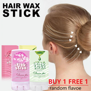 BUY 1 TAKE 1 Hair Stick Easy Hair Styling Wax Hold Hair Care with Aloe Vera Extract Long Lasting Styling Hair Broken Hair Finishing Cream Hair Wax Stick Styling Frizz Nourishes Hair Arrange Loose Hair Wax 碎发整理膏造型保湿塑型玻尿酸发蜡棒碎发整理棒持久定型