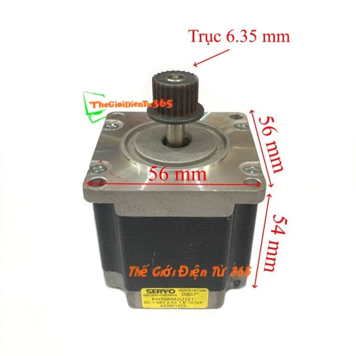 Động Cơ Bước Nidec Servo KH56KMM2U121 56x54mm 1.68V 2A Trục 6.35mm ...