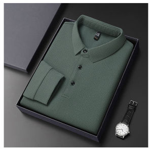 GIIKING ใหม่เสื้อยืดแขนยาวผู้ชายเสื้อโปโลผู้ชายเสื้อลำลอง