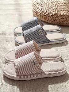 Spring And Summer Home Slippers For Women Summer Indoor Non-Slip Simple Couple Floor Slippers For Men