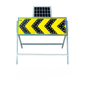 Traffic Warning Light Solar Double Arrow Guide Light Construction Indicator Light Road Reflective Sign Induced Flash Light