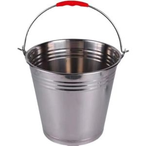 Outdoor stainless steel bucket handle household extra large capacity 5L/10L/20L Large Heavy Duty Stainless Steel Water/Milk/Ice Bucket Pail for Household/Party/Cafe/Res Ice bucket Beer bucket