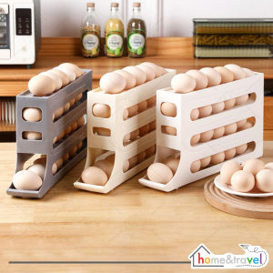 𝗛𝗢𝗩𝗘𝗟𝗦𝗛𝗢𝗣 Rak Telur Tingkat 4 Susun Egg Tray Storage Organizer Tempat Penyimpanan Minimalis