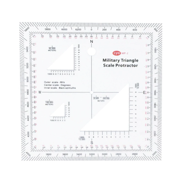 Clear MGRS USNG Coordinate Scale for Sea/Land Navigation Adventure ...