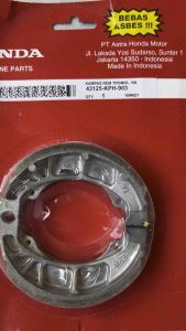 43125-KPH-903 kampas rem belakang Kharisma Revo Absolute Supra X 100 Supra 125