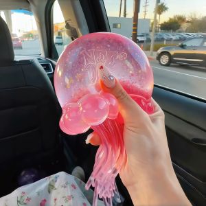 Jellyfish Squishy Toy Octopus Decompression Toy Jellyfish Jelly Soft Glue Slow Rebound Toy Transparent Simulation Jellyfish