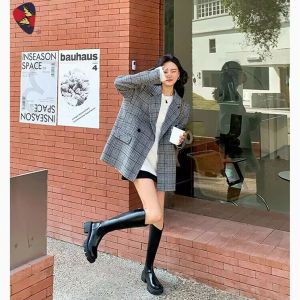 Katerina Fashion Korean Autumn Zipper Boots Shoes For Women #K-18
