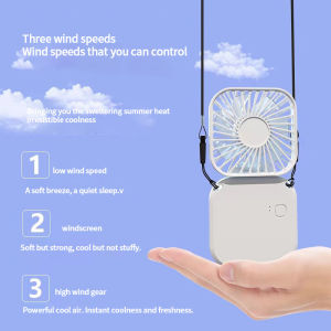 VIVOLILV พัดลมคล้องคอขนาดเล็กพับได้พัดลมแปดตัวขนาดเล็กพัดลมเดสก์ท็อปขนาดเล็กแบบพกพาพัดลมชาร์จ Usb พัดลมแบบพกพา พัดลมมือถือ