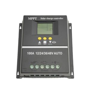 MILDPETAL Màn hình kỹ thuật số Bộ điều khiển năng lượng trời MPPT Bảo vệ pin 12V/48V Bộ sạc pin Hữu ích 60A 80A 100A. Bảng điều khiển năng lượng trời Sử dụng tại nhà