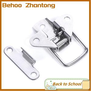 Behoo Stainless Steel 304 toolbox Locking hasps Metal Toggle Catch Clasp Loaded hinges
