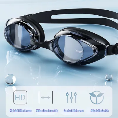 GOGO Waterproof Swimming Goggles Fashion Diving Mask Unisex Mask For Adult Adjustable Fit HD