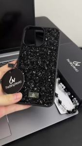 3D Stone Diamond Phone Case For Iphone 17 Air 16 Pro 15 14 13 Creative Personalized Rhinestone Glitter Crystal Shockproof Cover
