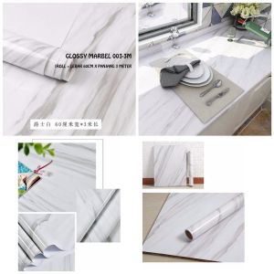 COD PROMO TERMURAH wallpaper dapur anti minyak dan panas motif marmer dan karakter kekinian termurah