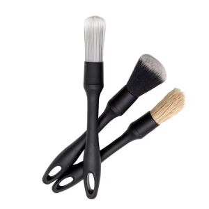 3 Pcs Soft Bristle Car Interior Cleaning Brush Car Cleaning Brush Removable Car Wash Slit Brush Clean Seat Detail Brush For Cleaning Natural Boar Hair Car Detailing Brush Set Soft Bristle Car Cleaning Brush Kits Atuo Tire wheel Wash Exterior Accessories