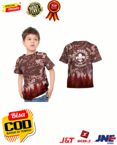 Baju Kaos Jersey PRAMUKA PRIA DEWASA DAN ANAK FULL PRINTING / SUBLIM BERBAGAI JENIS KERAH DAN UKURAN ART 7