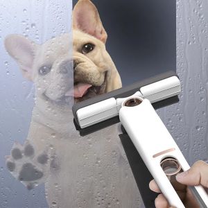 Cây lau mặt kính siêu sạch có nút kéo vắt nước tiện dụng dụng cụ lau chùi kính nhà bếp nhỏ gọn tiện dụng