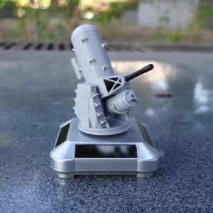 FFBH Modern Creative Miniatures Exquisite Solar‑Powered Rotating Desktop Handmade Figurines Balcony Office Desk Decoration Crafts 8N6Y2
