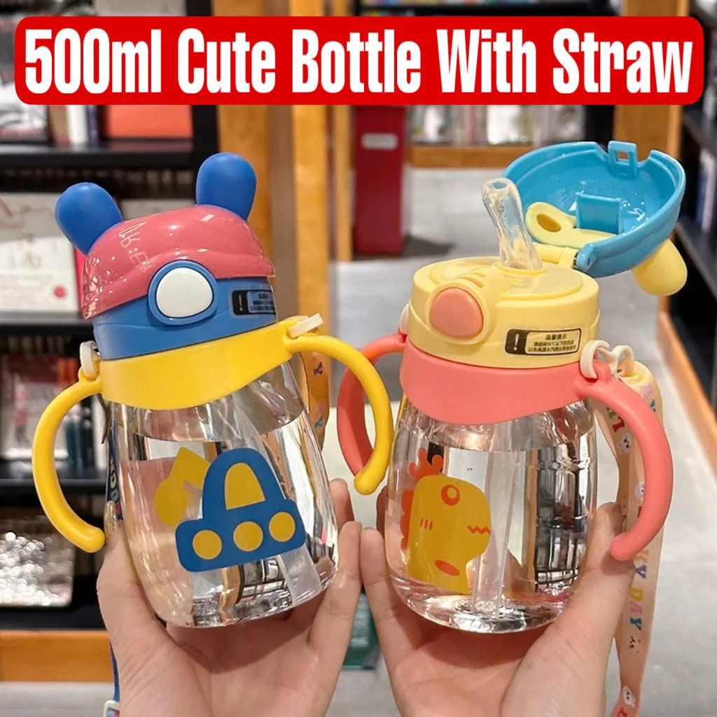 Cute Bottle With Straw 500Ml