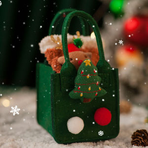 Túi Xách Noel Túi Đựng Kẹo Quà Giáng Sinh Túi Nỉ Trang Trí Cây Thông Noel Dễ Thương