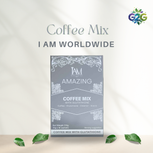 IAM WORLDWIDE AMAZING Coffee Mix with Glutathione 1 box of 10 sachets