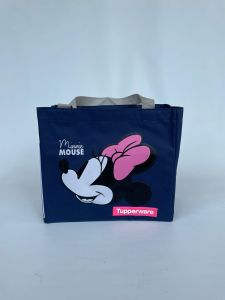 Tas bekal Minnie mouse (zipper  bunga es)