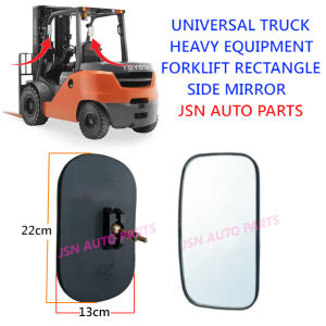22CMX13CM UNIVERSAL TRUCK HEAVY EQUIPMENT FORKLIFT RECTANGLE SIDE MIRROR CERMIN SISI 0558
