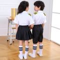 [Local fast delivery] Children's little stewardess performance costumes, male and female pilot uniforms, boys captain air force performance suits. 