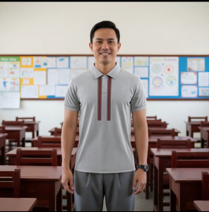 Local repository - 2025-2026 Teacher Uniforms Mens Universal Uniform Polo Shirt Classroom-Based Personnel Full Sublimation Polo Shirt For Men