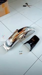 SPAKBOR SLEBOR SELEBOR BELAKANG HONDA GL 100 GL 125 THREE STAR SET KEPETAN DAN SAMBUNGAN SPAKBOR