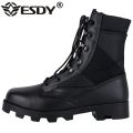 US Ankle Boots Men Outdoor Genuine Leather Panama Soles Tactical Combat Boots Army Hunting Work Boot Man Hiking Shoe 47. 