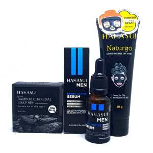 3 in 1 HANASUI PAKET SKINCARE for MEN Perawatan Kulit Pria Hanasui Men