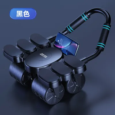 SG local Abs Roller Abdominal Wheel 2 in 1 Push-up Flat Support Gym Multifunction Fitness Automatic