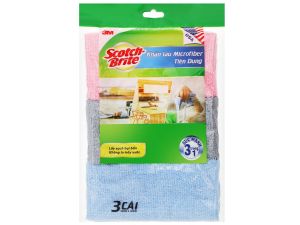 BỘ 3 KHĂN LAU ĐA NĂNG CAO CẤP CHỐNG TRẦY XƯỚC - CHÍNH HÃNG 3M - CÓ THỂ LAU ĐƯỢC CHO Ô TÔ