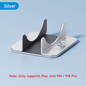 Hagibis Vertical Stand for MacM4/M4 Pro Aluminum Alloy Laptop Desktop Stand Anti-Slip Adjustable Computer Holder for Mini