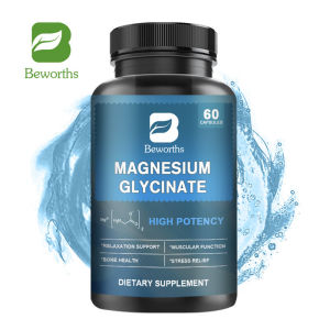 BEWORTHS Magnesium Glycinate & Vitamin B - Kapsul Perawatan neurologis sedasi dan obat penenang
