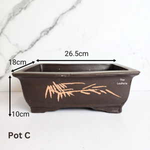The Leaferie Rectangular Bonsai Pot / Tray (Series 2) Plant pot Zisha Flowerpot Purple Sand Planter