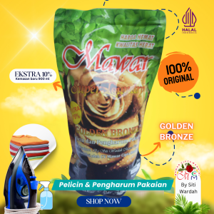 Mawar Super Laundry GOLDEN BRONZE Pelicin dan Pengharum Pakaian REFILL isi 900 ml Extra 10 persen