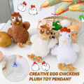 23CM Kawaii Chicken Stuffed Plush Toy Cute Animal Pillow Soft Simulation Kids Christmas Gift. 